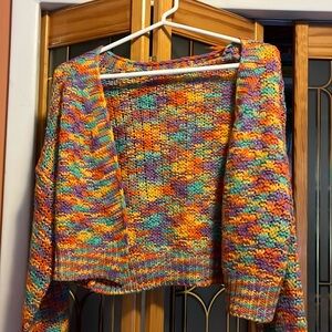Beautiful colorful half sweater from Urban Outfitters size Large